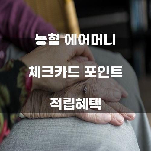 농협 에어머니 체크카드 포인트 적립혜택