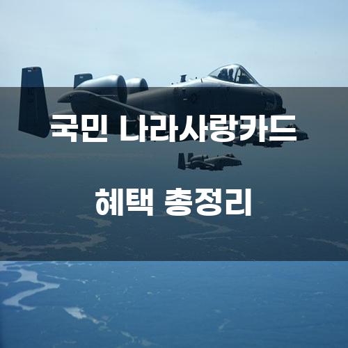 국민 나라사랑카드 혜택 총정리