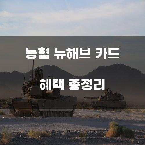 농협 뉴해브 카드 혜택 총정리