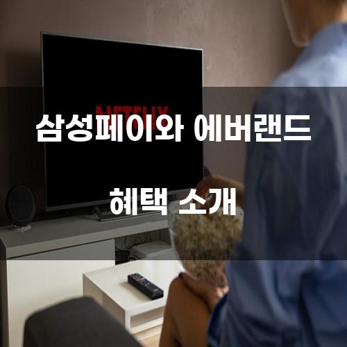 삼성페이와 에버랜드 혜택 소개