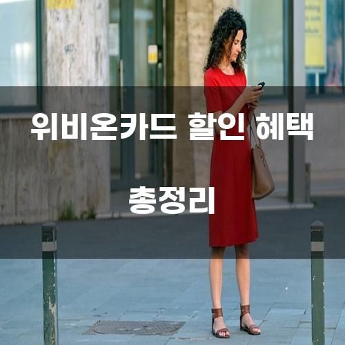 위비온카드 할인 혜택 총정리