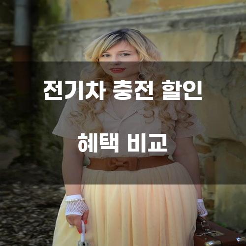 전기차 충전 할인 혜택 비교