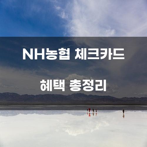 NH농협 체크카드 혜택 총정리