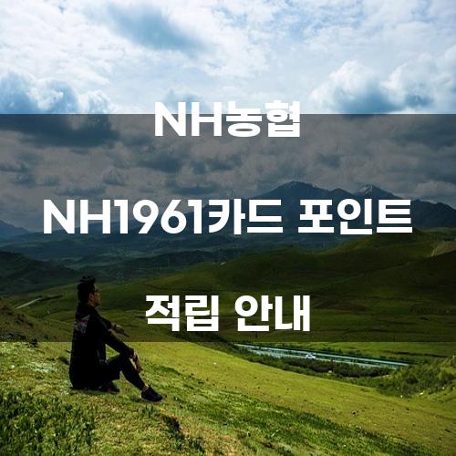 NH농협 NH1961카드 포인트 적립 안내