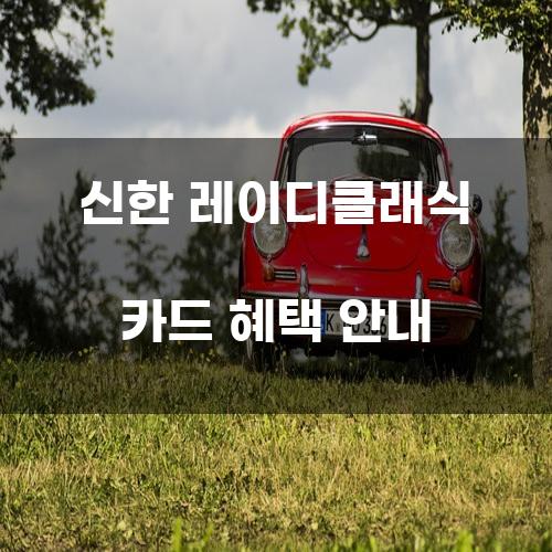 신한 레이디클래식 카드 혜택 안내