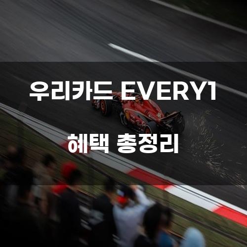 우리카드 EVERY1 혜택 총정리