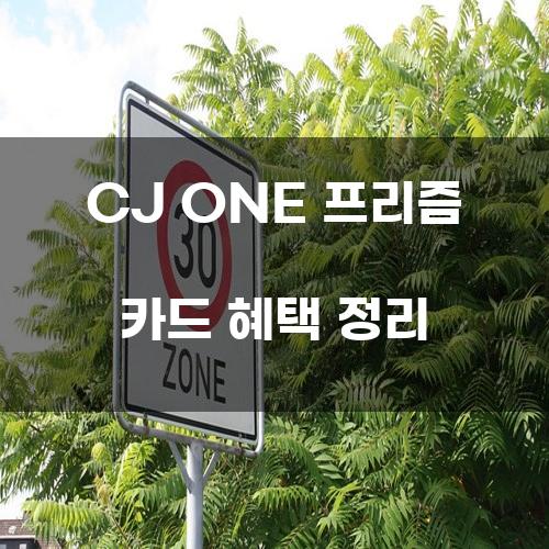 CJ ONE 프리즘 카드 혜택 정리