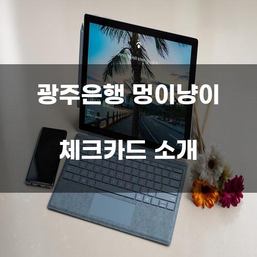 광주은행 멍이냥이 체크카드 소개