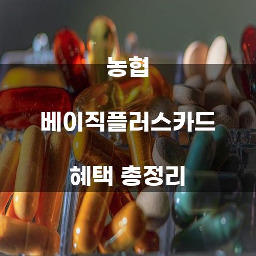 농협 베이직플러스카드 혜택 총정리