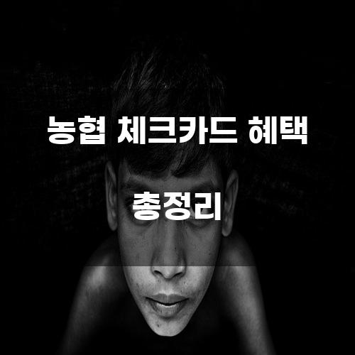 농협 체크카드 혜택 총정리