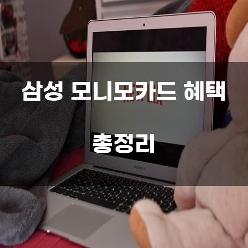 삼성 모니모카드 혜택 총정리