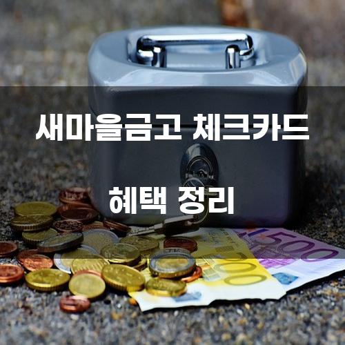 새마을금고 체크카드 혜택 정리