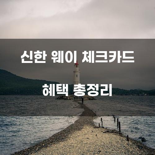 신한 웨이 체크카드 혜택 총정리