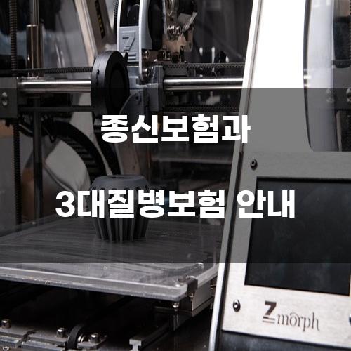 종신보험과 3대질병보험 안내