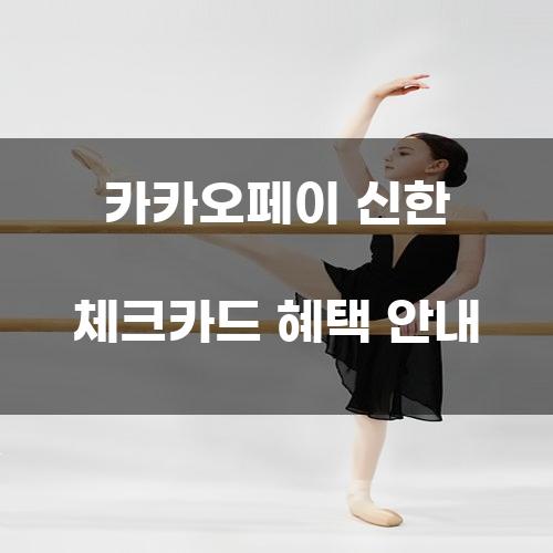 카카오페이 신한 체크카드 혜택 안내