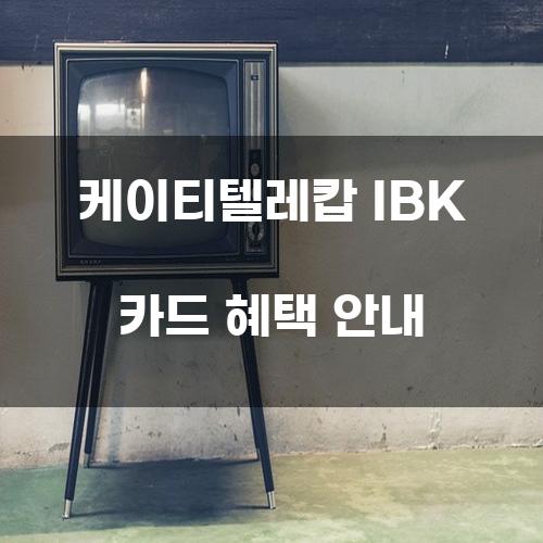 케이티텔레캅 IBK 카드 혜택 안내