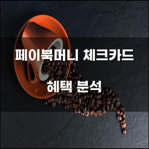 페이북머니 체크카드 혜택 분석