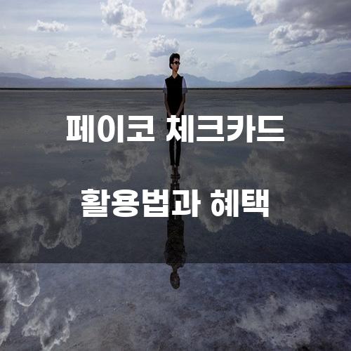 페이코 체크카드 활용법과 혜택