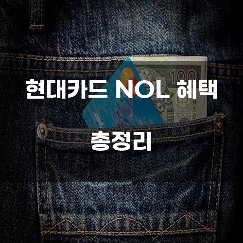 현대카드 NOL 혜택 총정리