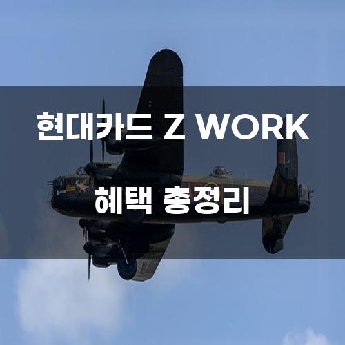 현대카드 Z WORK 혜택 총정리