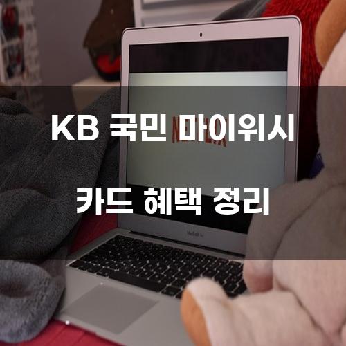 KB 국민 마이위시 카드 혜택 정리