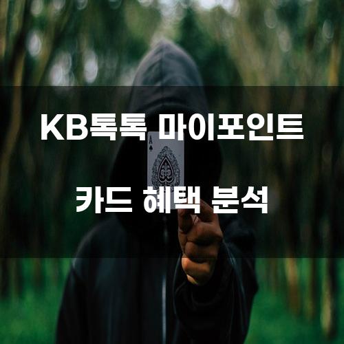 KB톡톡 마이포인트 카드 혜택 분석