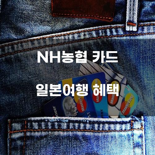 NH농협 카드 일본여행 혜택