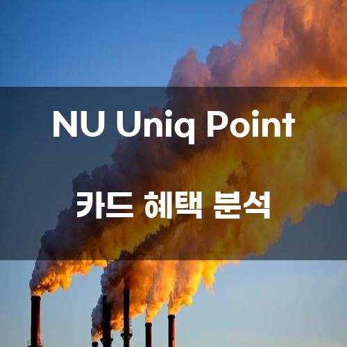 NU Uniq Point 카드 혜택 분석